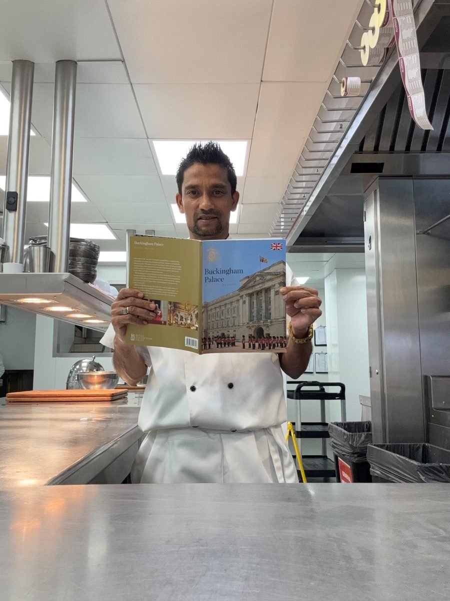 In the kitchens at Buckingham Palace