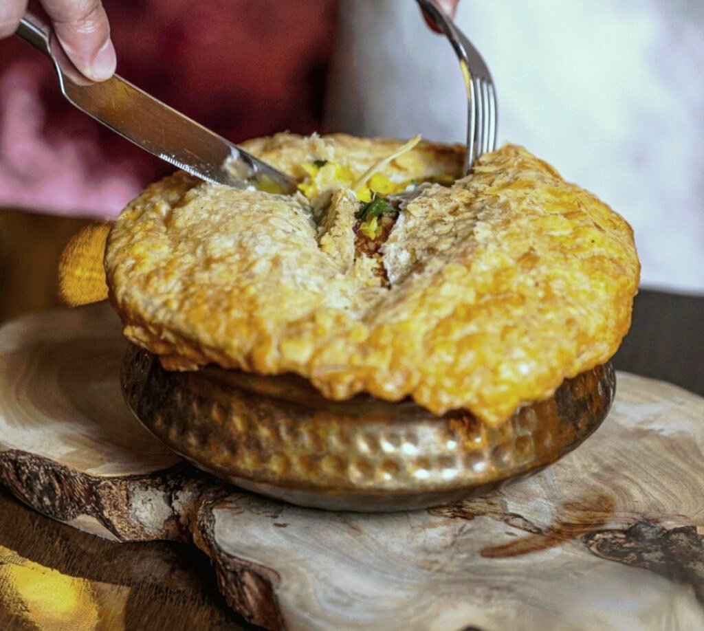Pie, hot from the oven