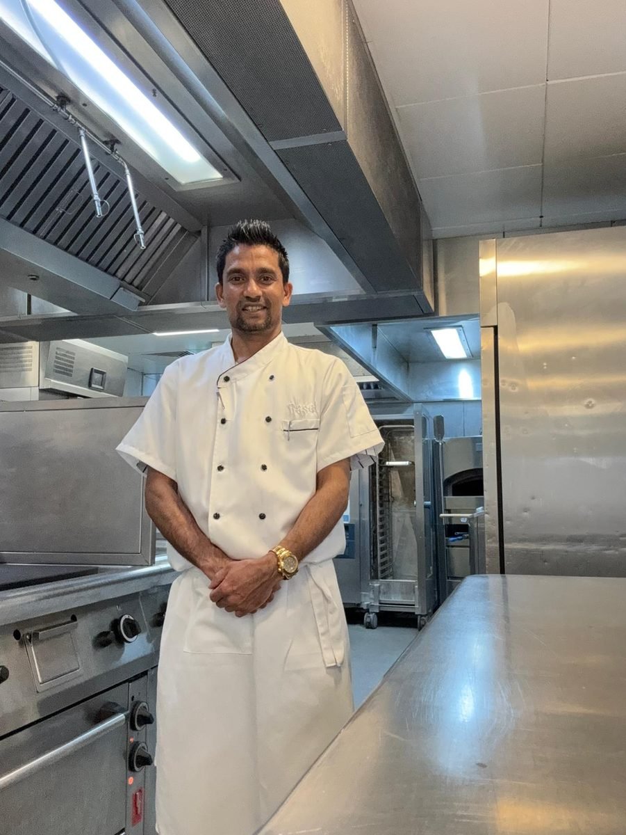 In the kitchen